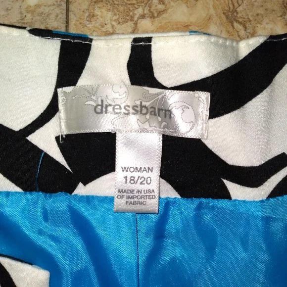 Dress Barn Open Front Abstract print blazer, size 18/20 - Picture 5 of 7